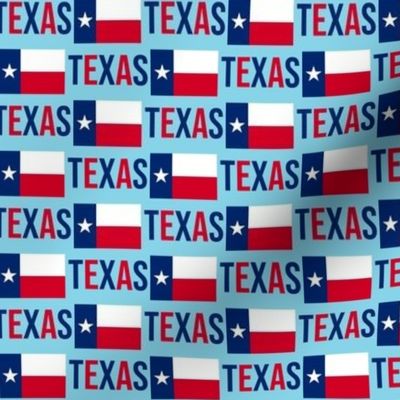 Texas flag - Texas pride fabric - light blue