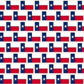 SMALL Texas state flag fabric -cream