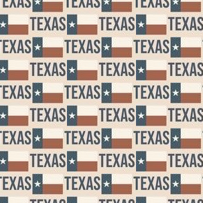 SMALL Texas flag - Texas pride fabric -MUTEDcream