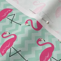 Flamingo Pink & Green - M