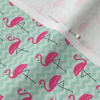 Flamingo Pink & Green - S