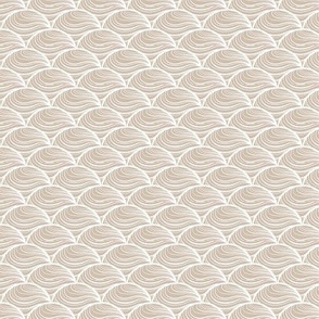 Marble Scallop in Soothing Taupe - Medium