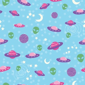 Pastel Goth UFO Alien - L