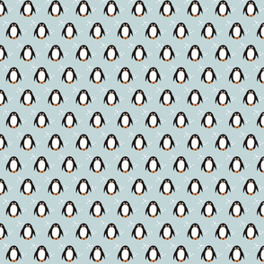 Penguin blue sky small scale