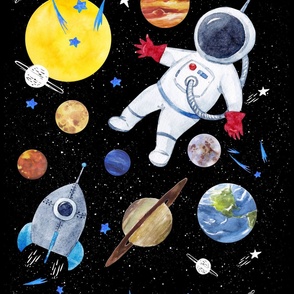 27"x36" Out of this world Astronaut