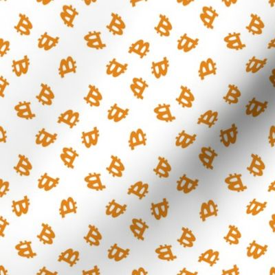  SMALL bitcoin cryptocurrency crypto coinbase fabric- Orange