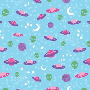 Pastel Goth UFO Alien - M