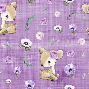 purple deer purple linen