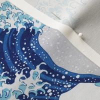 Cut and Sew Clutch bag // Hokusai The Great Wave