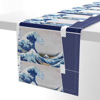 Cut and Sew Clutch bag // Hokusai The Great Wave