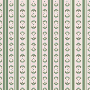 green stripes with abstract decor symbols by rysunki_malunki