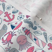 tiny pink nautical items
