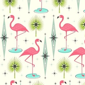 Atomic Flamingo Oasis - Horizontal (Custom)