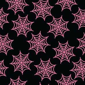 Pastel Goth Spider Web Pink - L