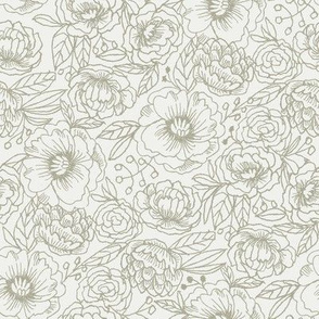 drawn floral sage sfx0110