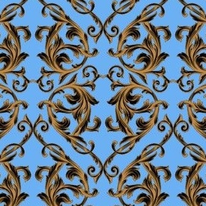 Blue and gold Rococo 