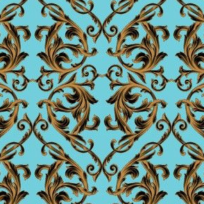 Teal Rococo