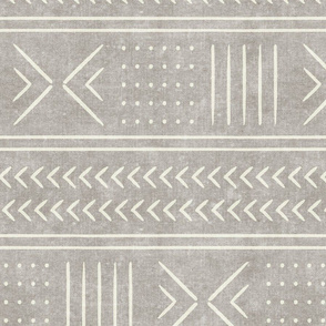 stone mud cloth - arrow cross dot - mudcloth home decor tribal - (90) C21