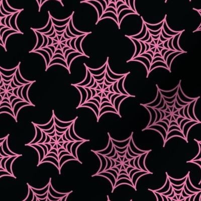 Pastel Goth Spider Web Pink - M