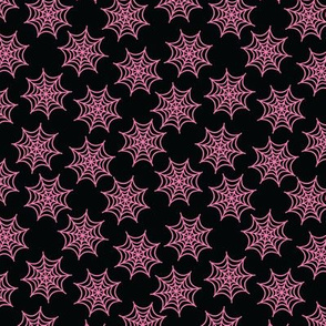 Pastel Goth Spider Web Pink - S