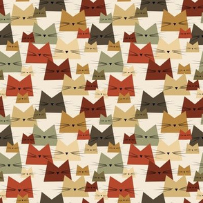 small scale cats - nala cat roycroft - geometric cats