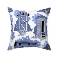 Toilet Toile 18x18 blue