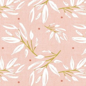 Zen - Gilded Blush Pink Leaves Regular Scale