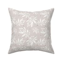 Zen - Stone White Botanical Leaves Regular Scale