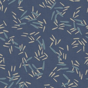 Bamboo Leaves - Denim / Medium