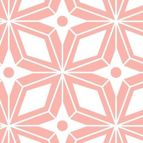 Starburst - Midcentury Modern Geometric Pink Large Scale