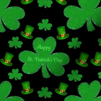 Glitter Shamrocks & Buckle Top Hats