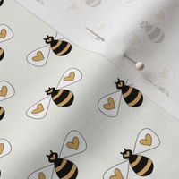 Cute honey bees fabric -Cream