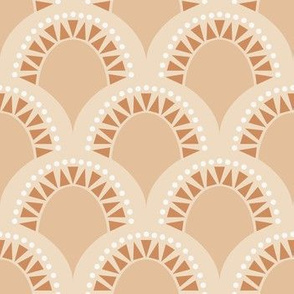 Decorative Scallops - Beige