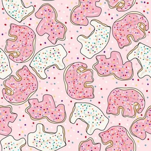 Pink sprinkles Animal Cookies