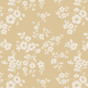 sweet florals- soft yellow