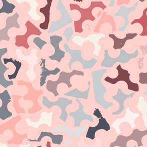 Puzzle Me This-Gray and Pink-Large