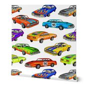 cool racing cars  multicolor
