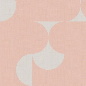 Cozy Shapes - Modern Geometry in Blush / Large