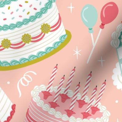 Retro Birthday Cakes | Extra Large Scale