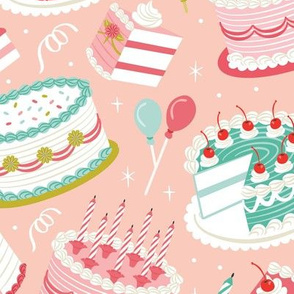 Retro Birthday Cakes | Large Scale