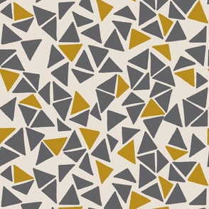 Triangle Jumble - Cream and Grey