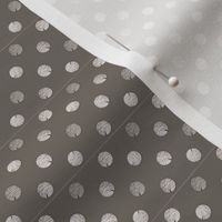 gray polka dots , textured painty look