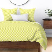 Neon Yellow & White Checker