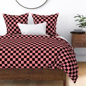 2” Pink and Black Classic Checker