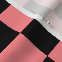 2” Pink and Black Classic Checker