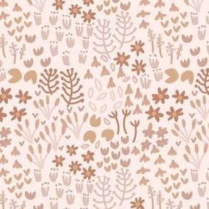 Small Riverside Meadow in Soft Peachy Pink