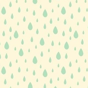 Raindrops - Baby Teal