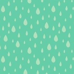 Raindrops - Teal