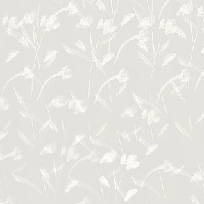 wispy white taupe romantic floral