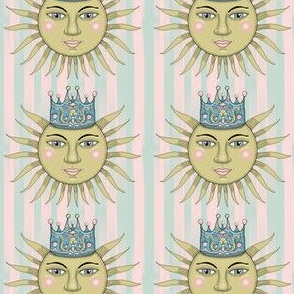 Rococo lite:  The Sun King, small scale, pink green mint blue yellow gold black white pastel pastels Victorian